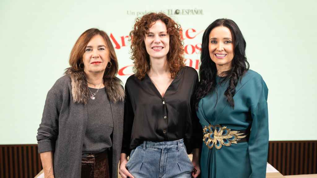 La actriz Lidia San José junto a Cruz Sánchez de Lara y Charo Izquierdo.