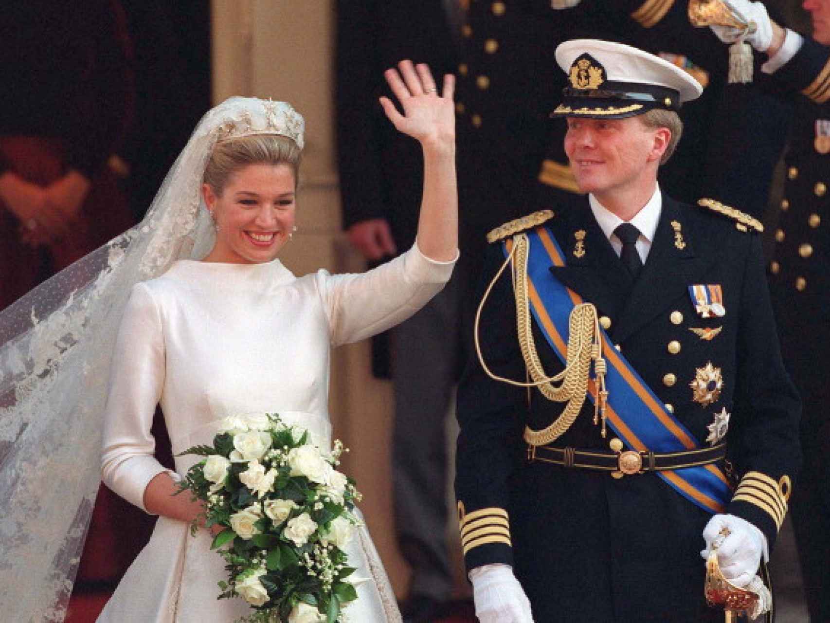 Máxima llevó la tiara de Estrellas en su boda.