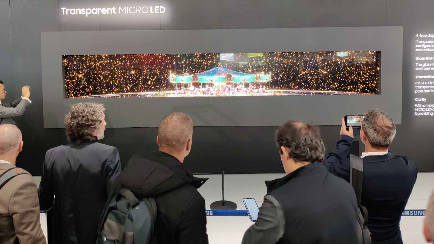 La Transparent MicroLED de Samsung en ISE 2024