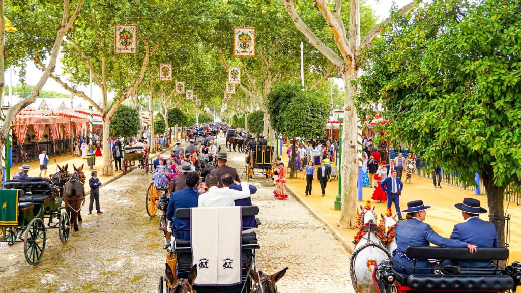 Ambiente en el Real de la Feria de Abril.