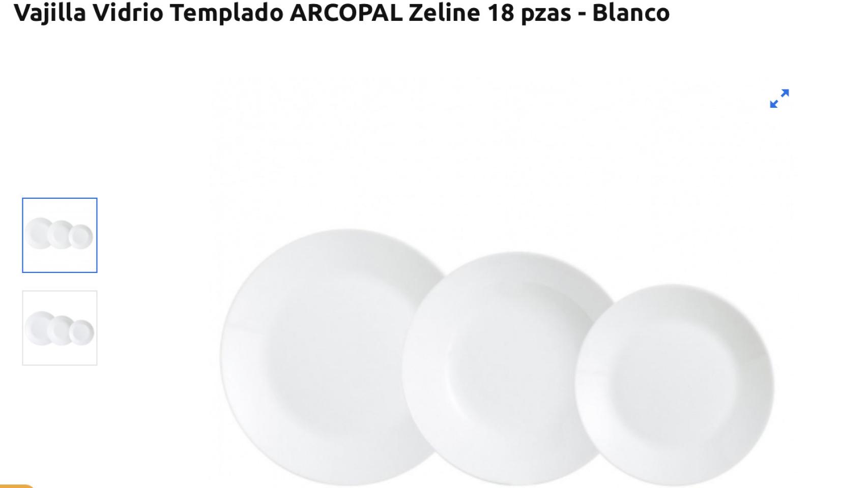 Platos online arcopal carrefour