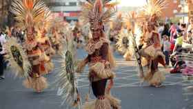 Varias participantes en el desfile del Carnaval de Toledo 2020.