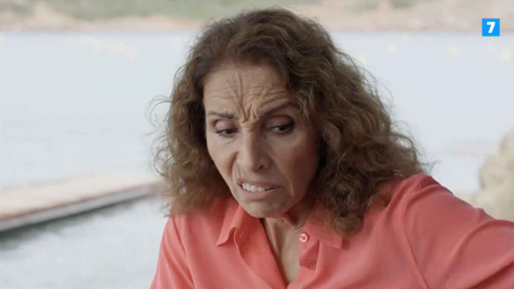 Ana Belén, mientras relata el suceso en 'Lo de Évole'.