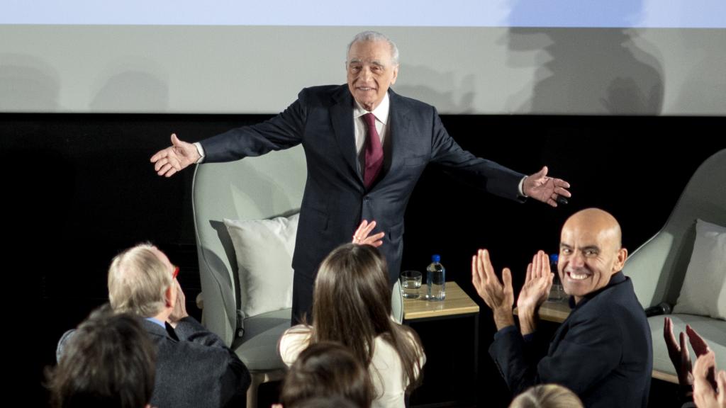 Martin Scorsese en la Academia de Cine, este viernes en Madrid. Foto: Alberto Ortega. Cortesía de la Academia de Cine