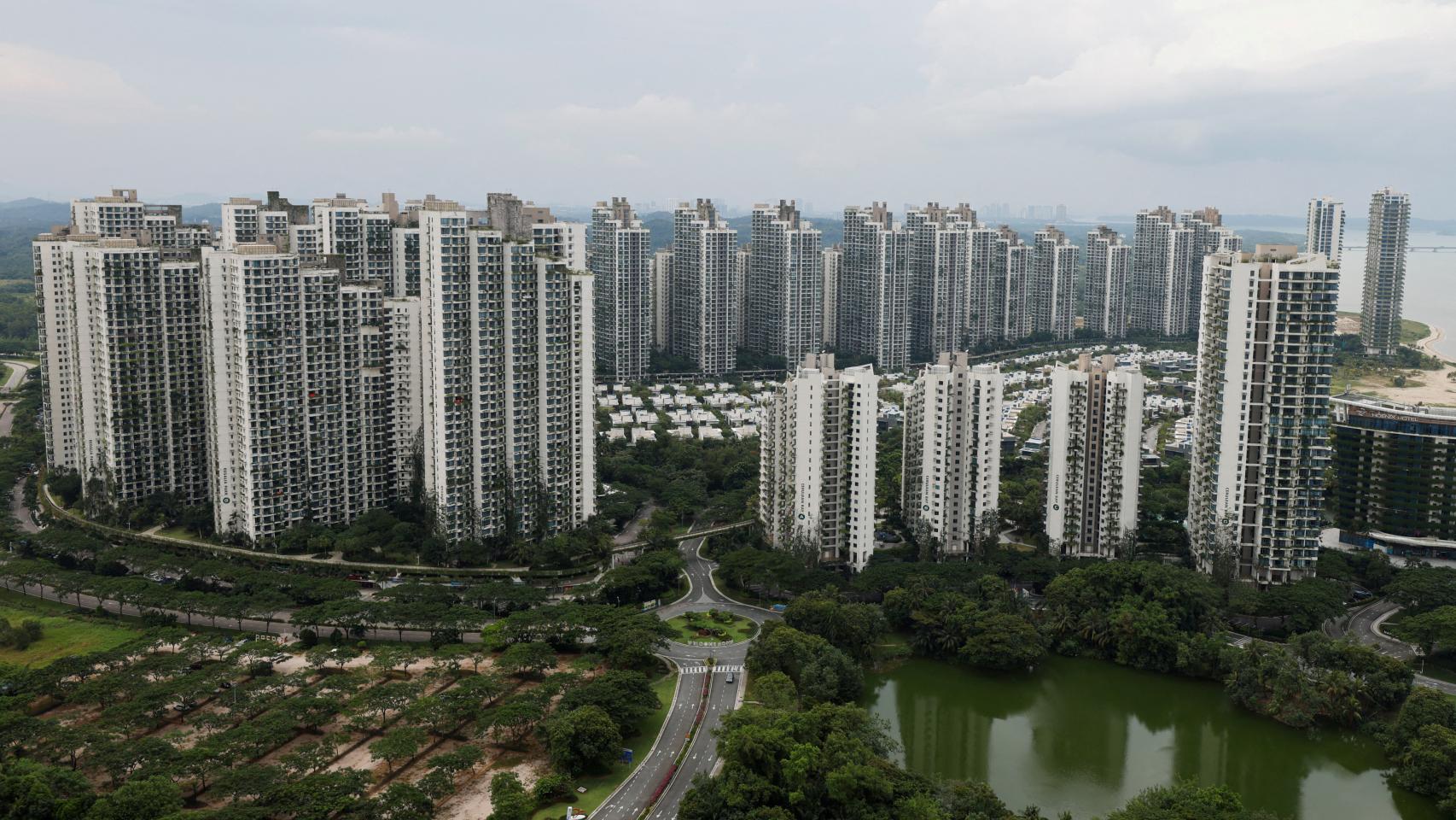 Vista de los apartamentos de la urbanización Forest City de Country Garden, en Johor Bahru.