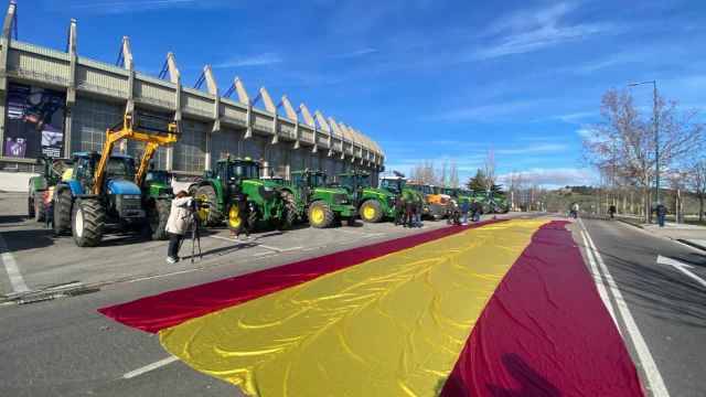 Manifestación de los agricultores en Valladolid contra la PAC
