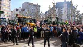 Agricultores llegan desde toda la provincia a la ciudad de León para protestar contra la PAC