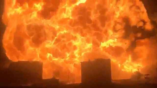 La explosión de gas en Nairobi, Kenia, durante la madrugada del viernes.