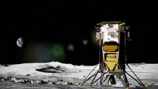 Recreación de IM-1 Nova-C en la Luna