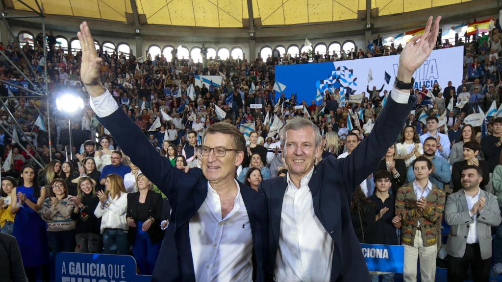 Alberto Núñez Feijóo un acto del Partido Popular en Ourense