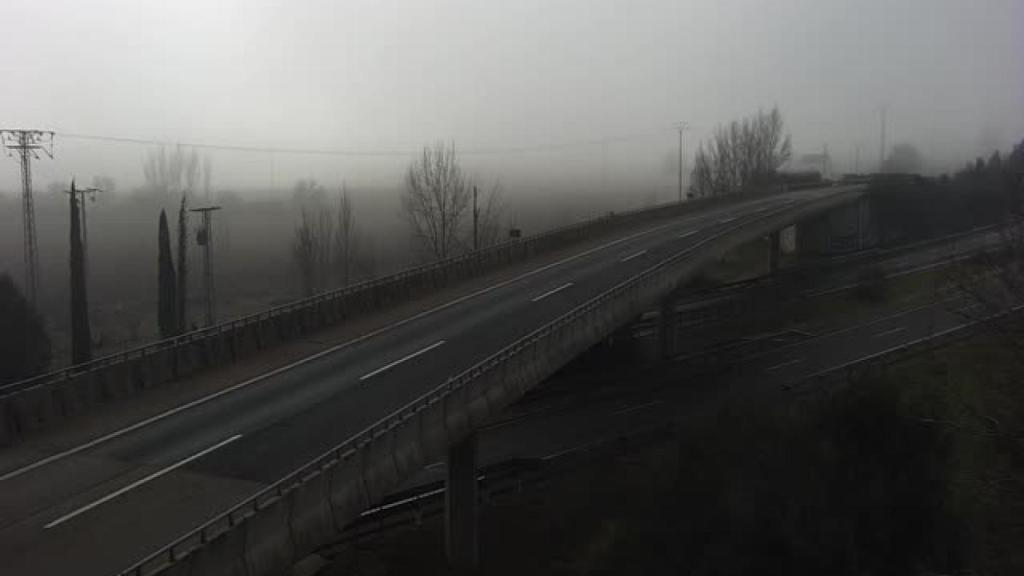 La A-62 a su paso por Venta de Baños