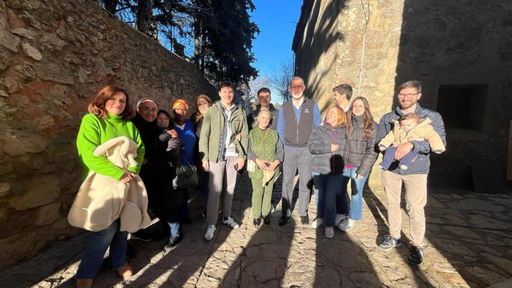 El rey Felipe VI durante su visita a Medinaceli, este sábado.