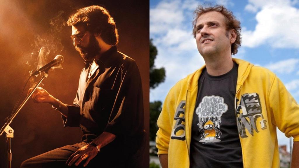 David Verdaguer en el papel de Eugenio en 'Saben aquell' (i) y el escritor y guionista Albert Espinosa (d).