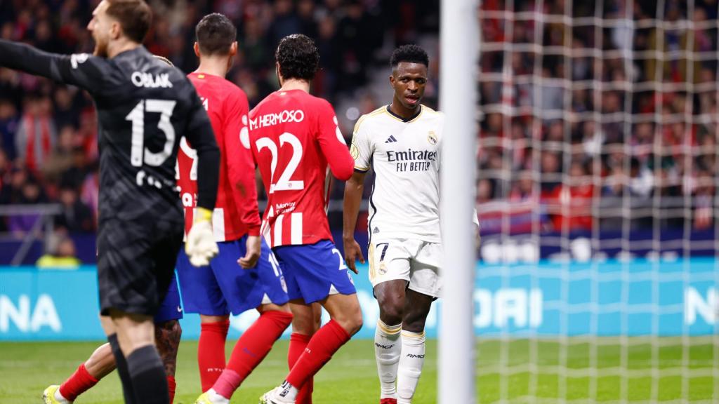 Vinicius, contra el Atlético de Madrid