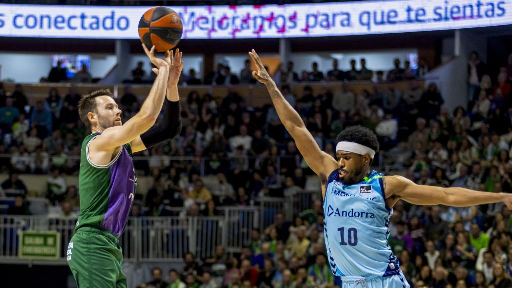 Momento del encuentro del Unicaja.