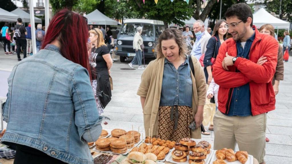 Mercado ecológico de A Coruña.