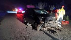 El estado del vehículo tras el accidente registrado en Carmona en el que falleció un joven de 21 años.