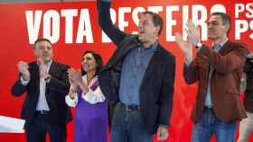Mitin de Besteiro y Sánchez en Ourense de cara a las elecciones del 18 de febrero.