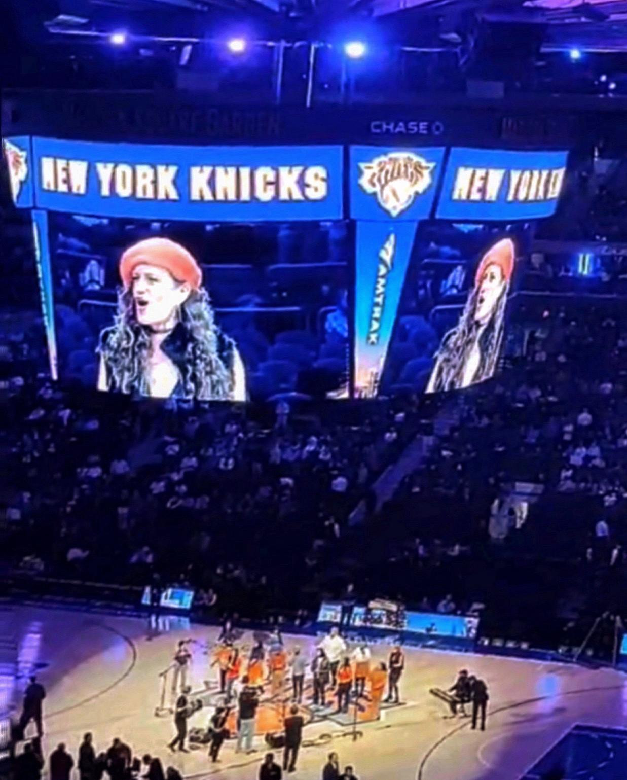 La viguesa Rebeca Rods en el Madison Square Garden.
