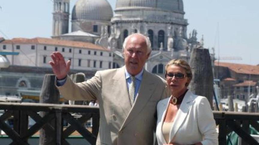 Víctor Manuel de Saboya junto a su mujer Marina Doria en Venecia