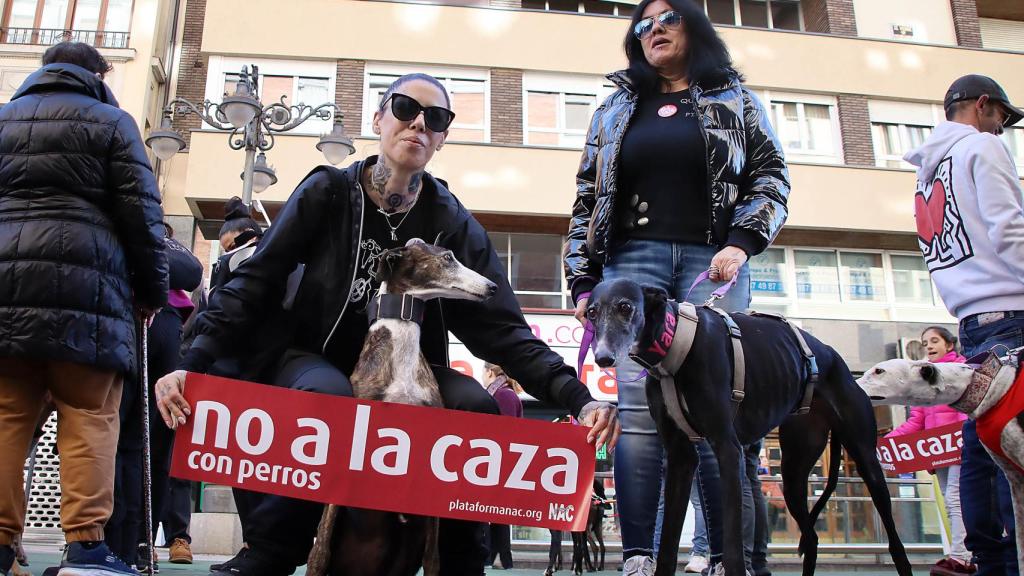 Manifestación de 'No a la caza' en Léon