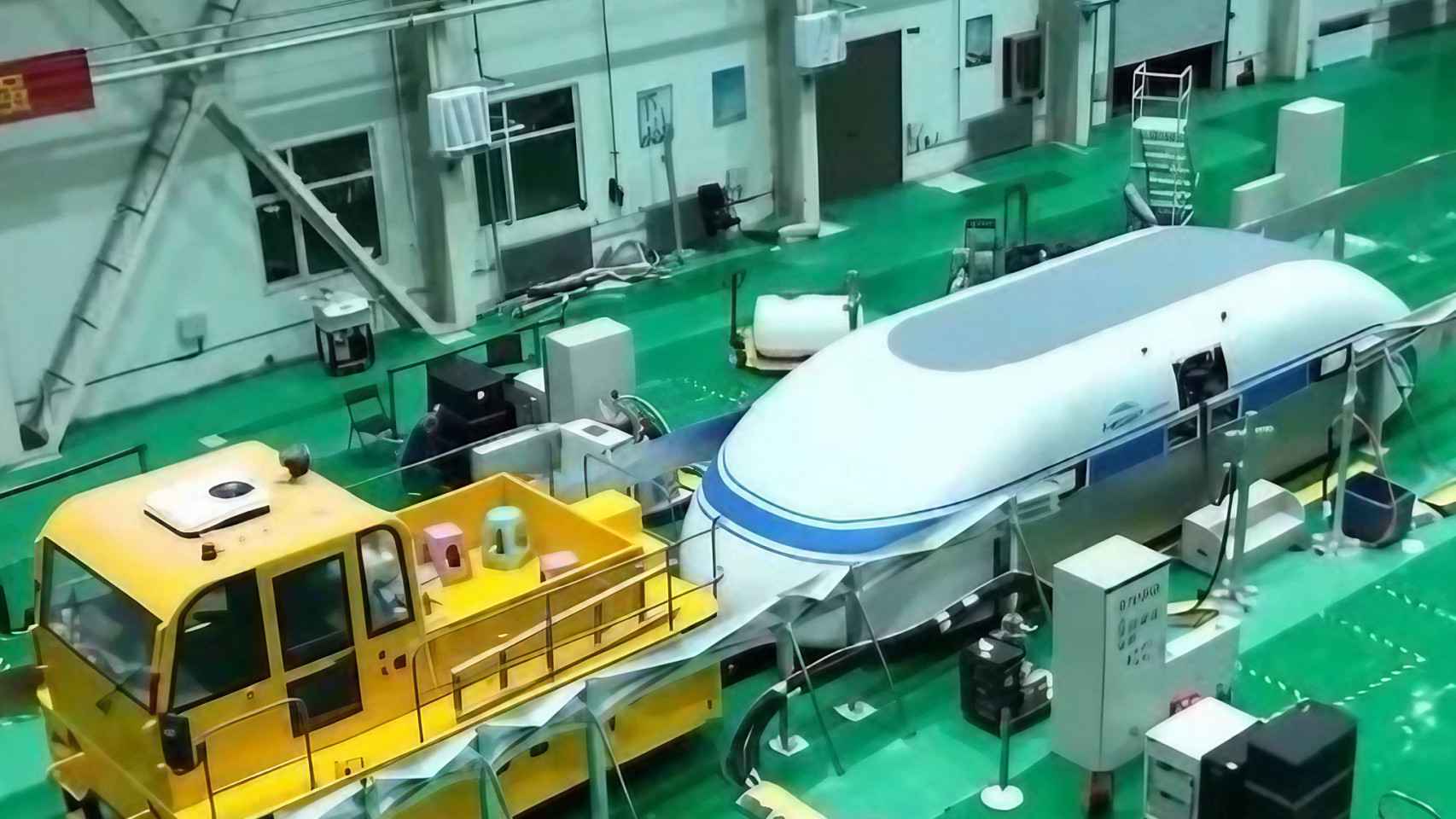 Tren de levitación magnética chino