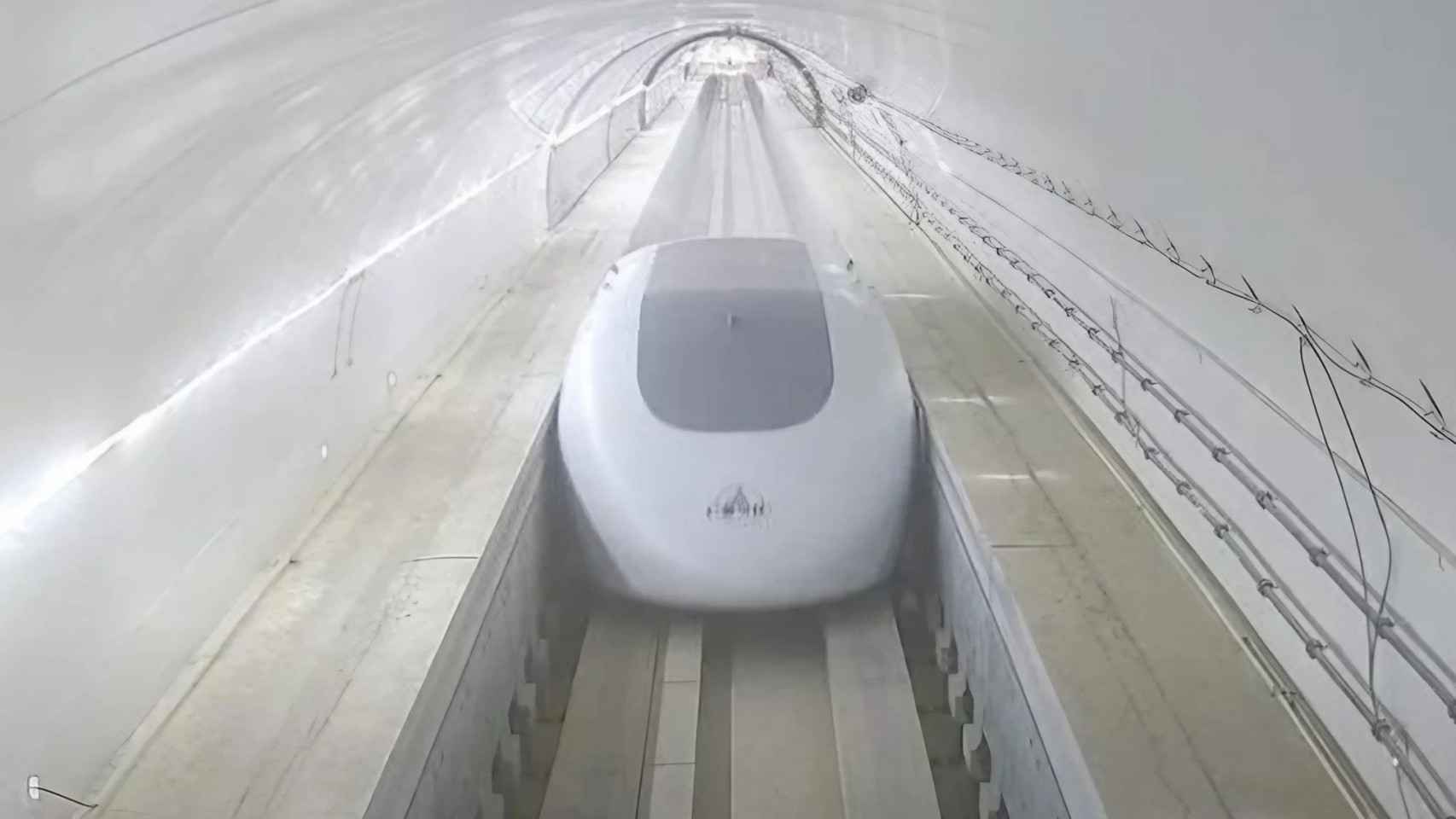 Prueba de Hyperloop el pasado año