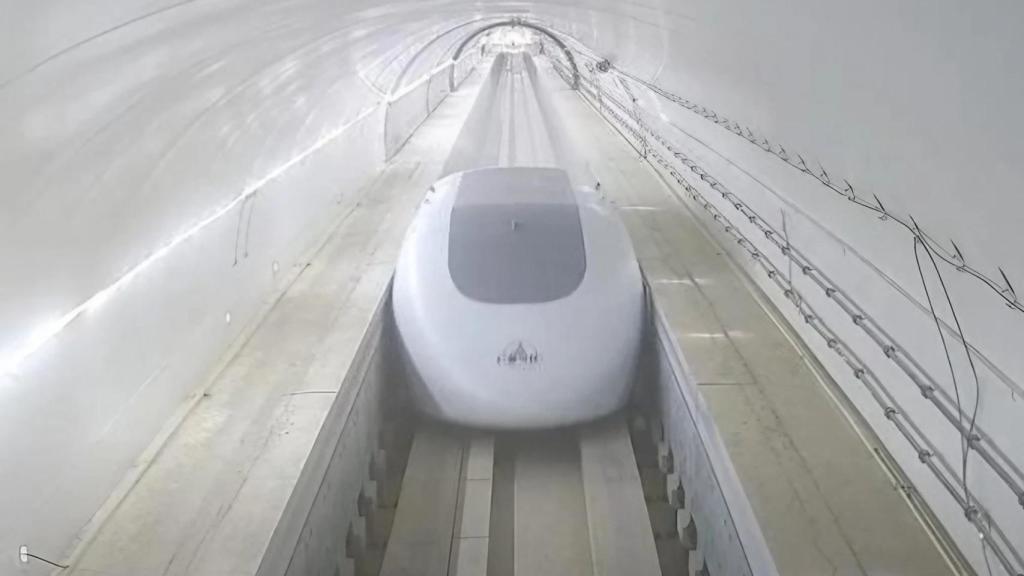 Prueba de Hyperloop el pasado año