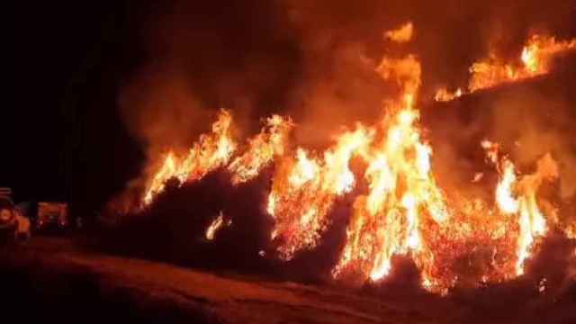 Incendio en Espinosa de los Monteros