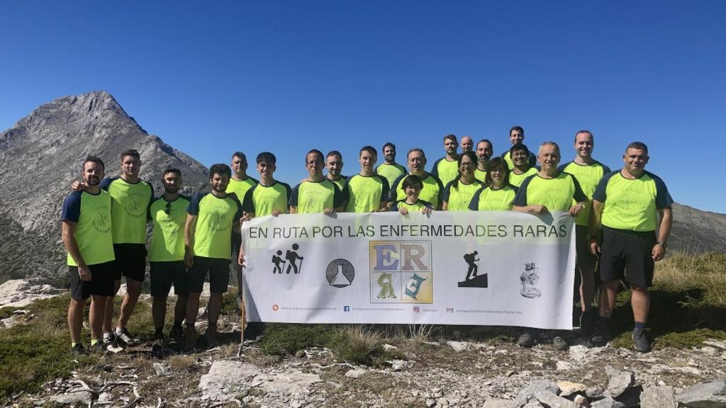 Imagen del reto de la Peña El Tejo de 'En ruta por las enfermedades raras'.