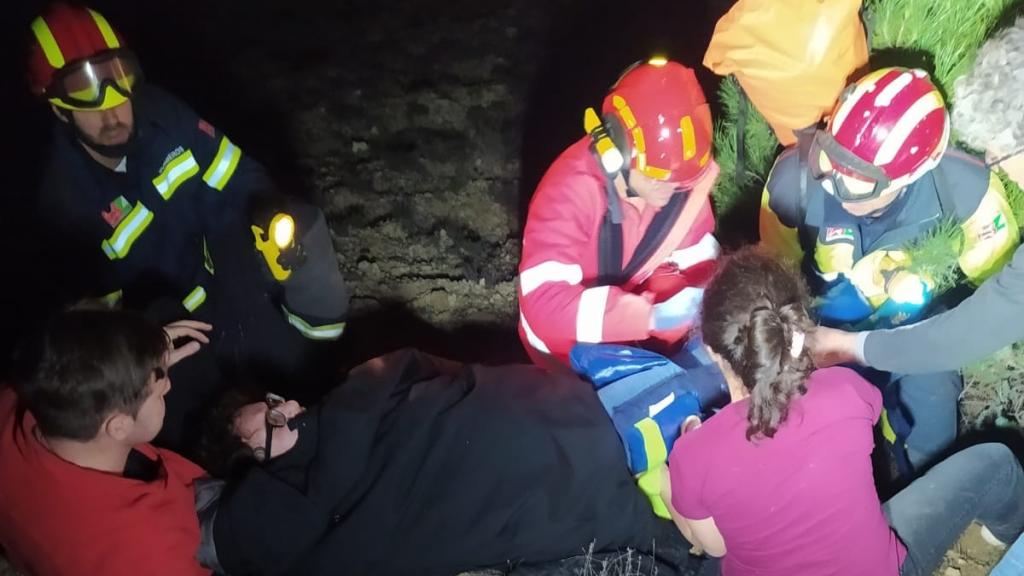 Rescate de un senderista en Santa Clara de Avedillo