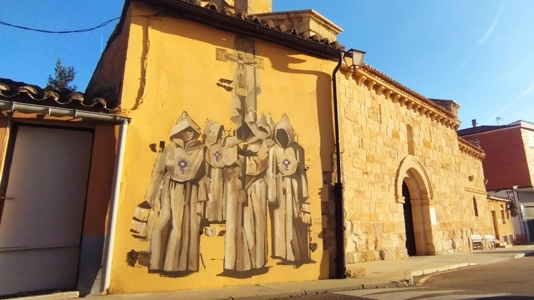 Mural dedicado a la Hermandad del Espíritu Santo