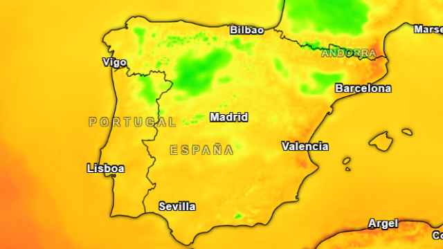 Mapa radar de las temperaturas en España