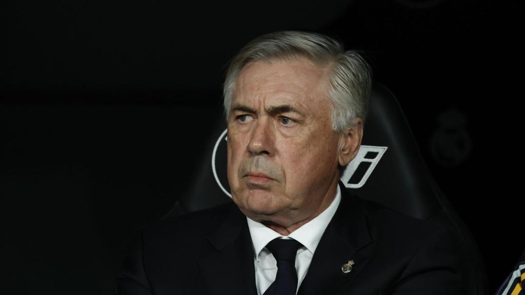 Carlo Ancelotti, durante el encuentro frente al Atlético