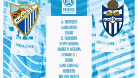 Las alineaciones del Málaga CF vs. Atlético Baleares: Cambio de sistema