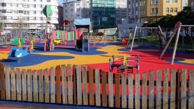Parque infantil de Os Mariñeiros, en A Coruña.