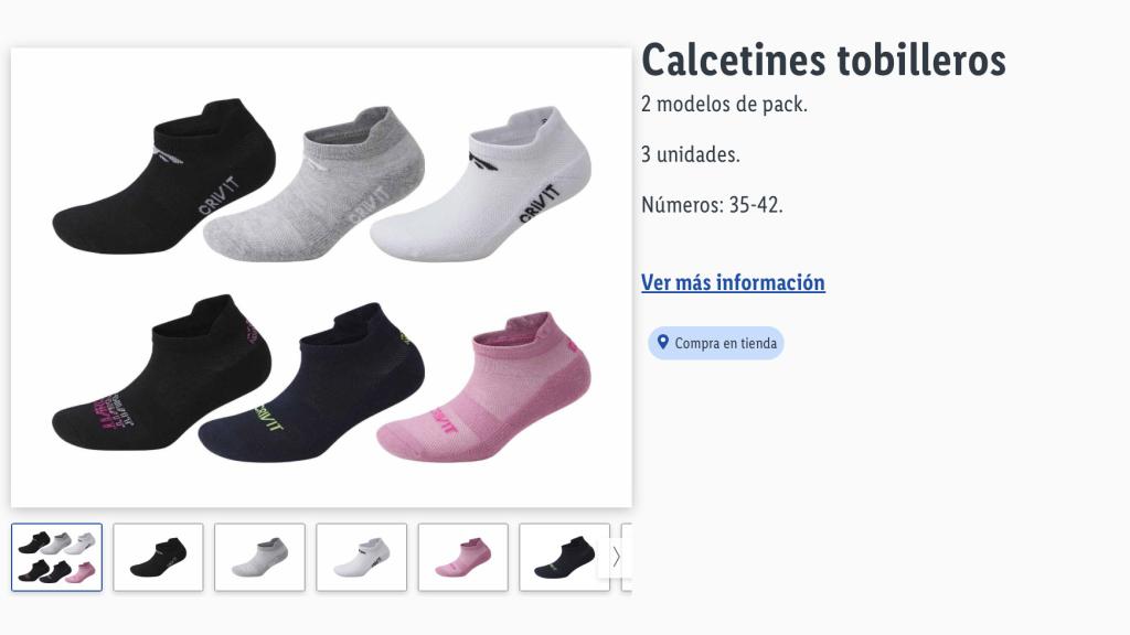 Calcetines tobilleros.