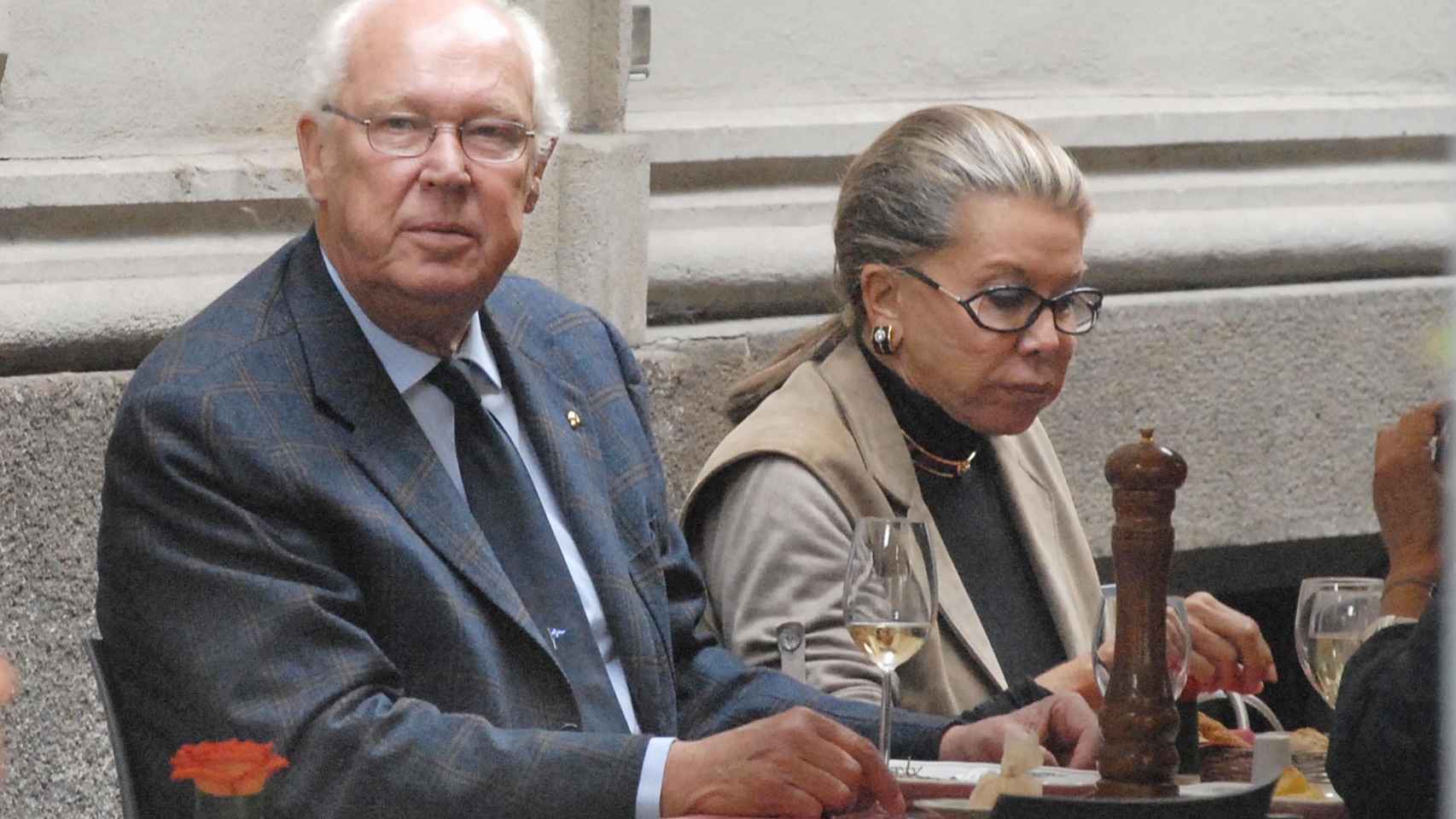 Víctor Manuel junto a su esposa, Marina Ricolfi-Doria, en 2008.
