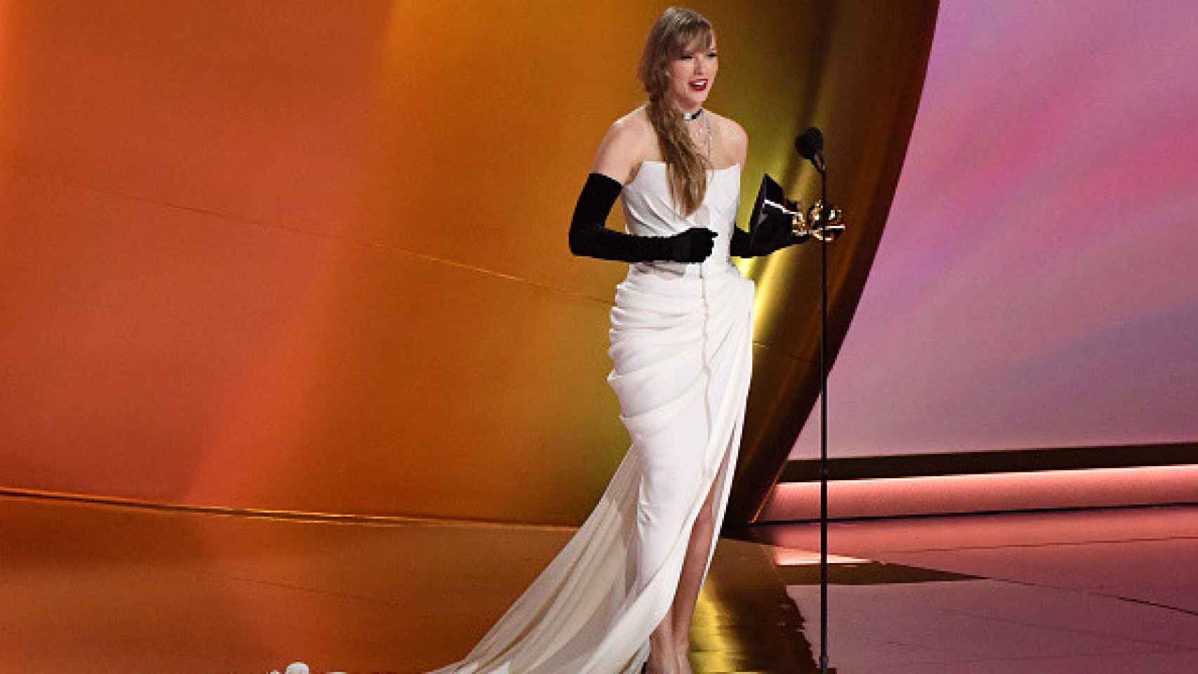 Taylor Swift durante los Premios Grammy 2024