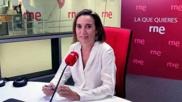 La secretaria general del PP, Cuca Gamarra, en una entrevista en RNE.