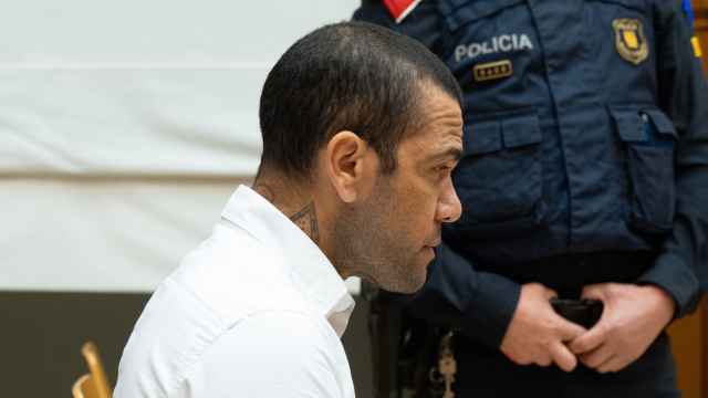 Dani Alves, durante el juicio en la Audiencia de Barcelona por agresión sexual