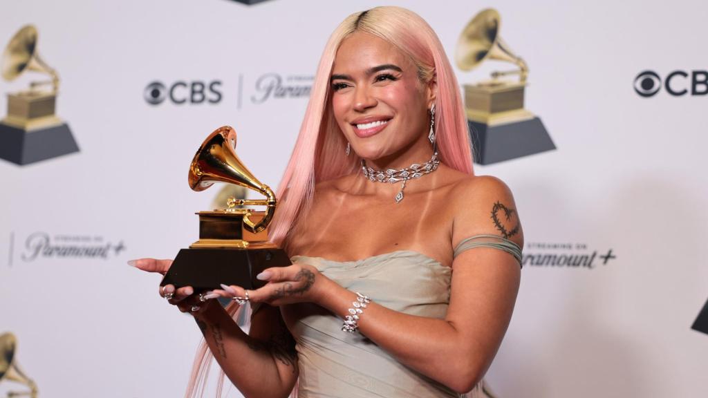Karol G, en los Grammy 2024.