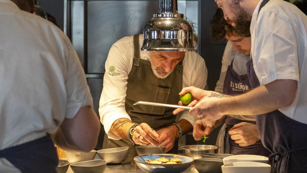 Pepe Solla en la cocina de El Señor Martín.