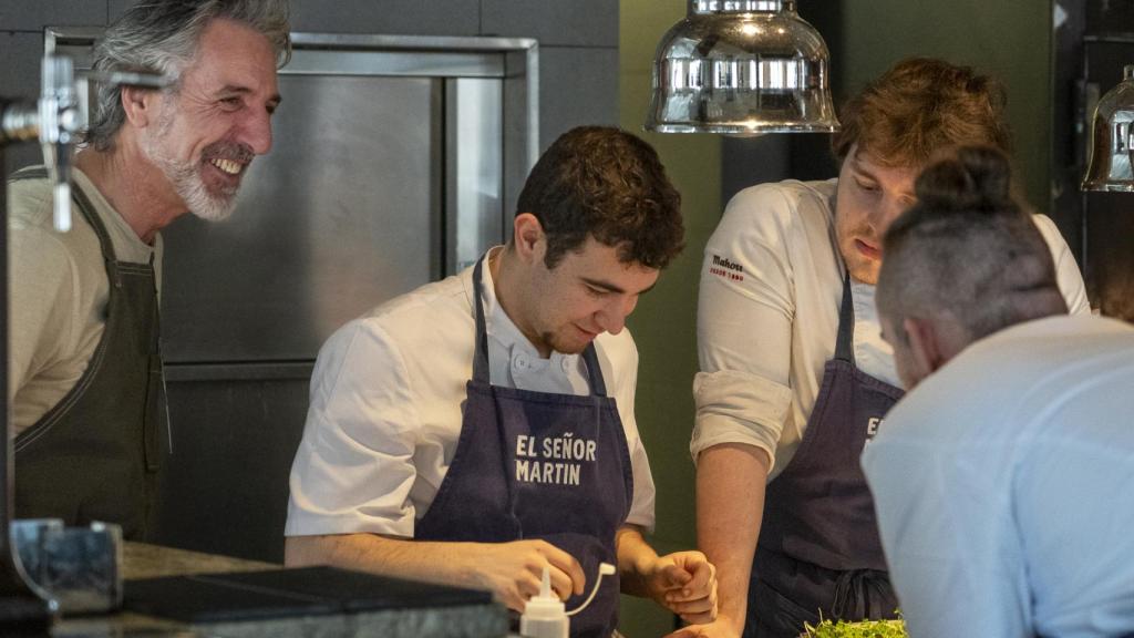 Pepe Solla en la cocina de El Señor Martín.
