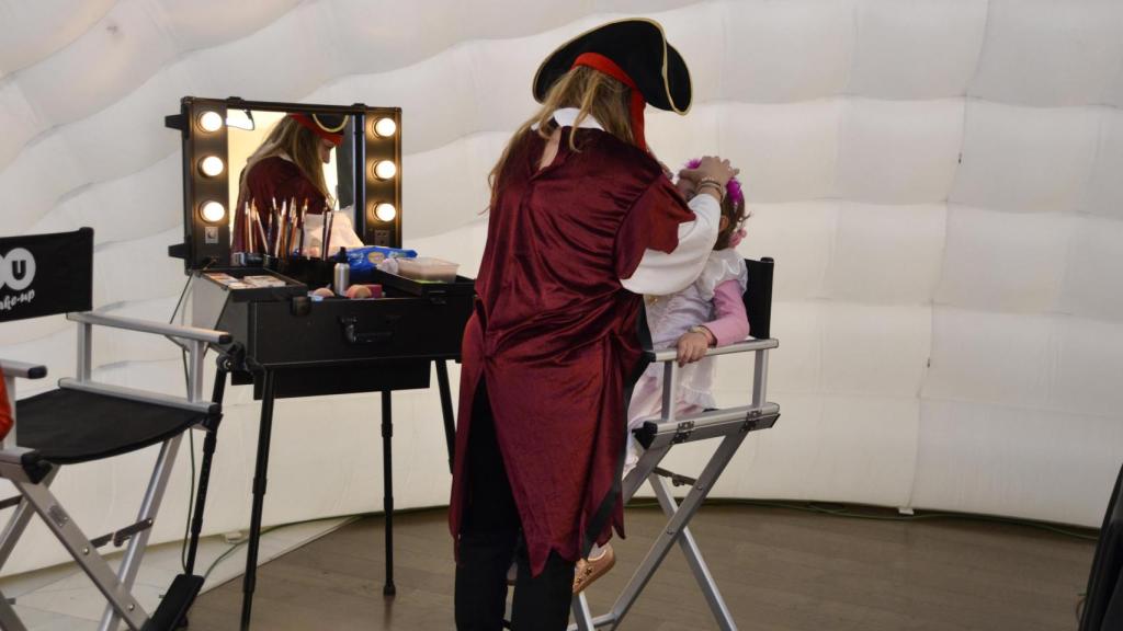 Un pintacaras en otro Carnaval de Vallsur