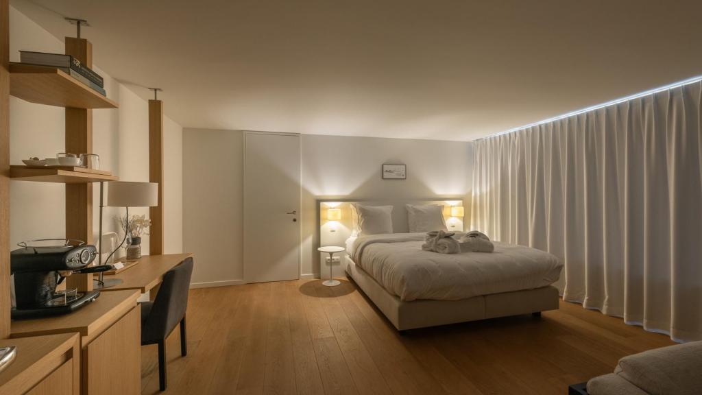 Una de las habitaciones del restaurante-hotel Willem Hiele