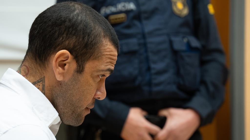 Dani Alves, en el juicio en la Audiencia de Barcelona por agresión sexual