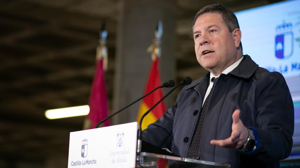 Emiliano García-Page, este lunes en Guadalajara