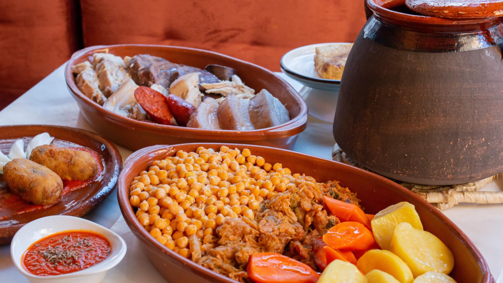 Cocido madrileño del Café de la Ópera.