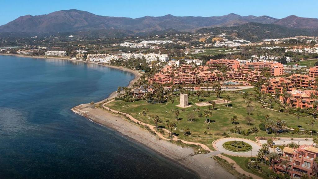 Vista de la urbanización de lujo Torre Bermeja, en Estepona (Málaga)